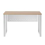 Escritorio Tipo C Sencillo con Faldón Blanco