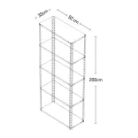 Estante para Negocio 200 cm x 92 cm x 30 cm 2