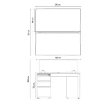 Isla de Trabajo 2 Puestos Maka Blanco 1