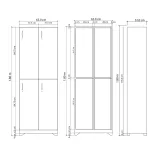 Locker en Madera 4 Puestos 1