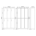 Locker en Madera 6 Puestos 1