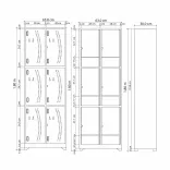 Locker Metálico 6 Puestos Vertical 3