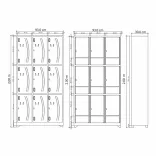 Locker Metálico 9 Puestos 200 cm 3