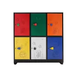 Locker Metálico Infantil 6 Puestos 1