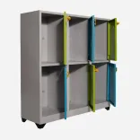 Locker Metálico Infantil Neón 6 Puestos 1