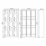Locker Metálico Neo 9 Puestos 180 2