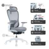Silla Gerencial Oslo Presidente Gris 5