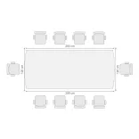 Mesa de Juntas Clerk 10 Puestos 2