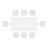 Mesa De Juntas Mint 8 Puestos 2