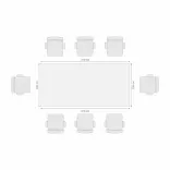 Mesa De Juntas Rectangular 8 Puestos 2