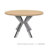 Mesa De Juntas Redonda Cromada