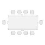 Mesa de Juntas Toronto 10 Puestos 3