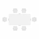 Mesa De Juntas Toronto 6 Puestos 2