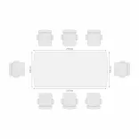 Mesa De Juntas Toronto 8 Puestos 2