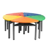 Mesa Infantil Kinder Triangular con Portalibro 3