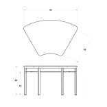Mesa Trapezoidal Preescolar 3