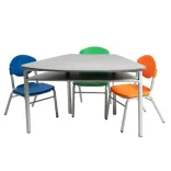 Mesa Trapezoidal Preescolar con 3 sillas (Manual Ministerio de Educación)