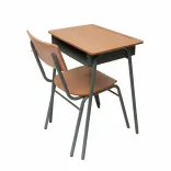 Pupitre Unipersonal en Madera con Silla 3