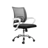 Silla de Escritorio Atlanta Cromo Blanca