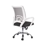 Silla de Escritorio Atlanta Cromo Blanca 1
