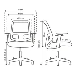 Silla de Escritorio Estambul Cromo 2