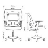 Silla de Escritorio Livorno Cromo 3