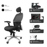 Silla de Escritorio Mónaco Con Cabecero 4