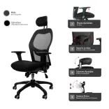 Silla de Escritorio París Con Cabecero 3