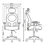 Silla de Escritorio París Con Cabecero 4