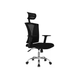 Silla de Escritorio Praga Con Cabecero Cromo