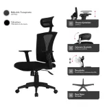 Silla de Escritorio Praga Con Cabecero 4