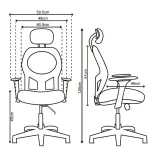 Silla de Escritorio Praga Con Cabecero 5