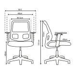 Silla de Escritorio Praga Cromo 5