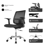 Silla de Escritorio Rusia Cromo 4