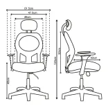 Silla de Escritorio Shanghai con Cabecero 4