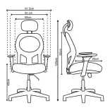 Silla de Escritorio Suecia con Cabecero 6