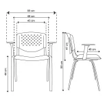 Set Mesa De Juntas Rectangular 8 Sillas Atlanta 6