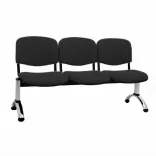 Tándem Isósceles Tapizado 3 Puestos Cromo