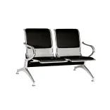 Tándem Metálico Tapizado 2 Puestos