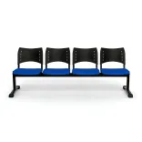 Tándem Smart Asiento Tapizado 4 Puestos