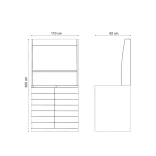 Torre Gavetera de Exhibición 2