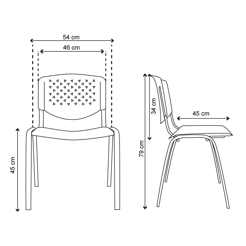 Silla Fija Risma Tapizada 0