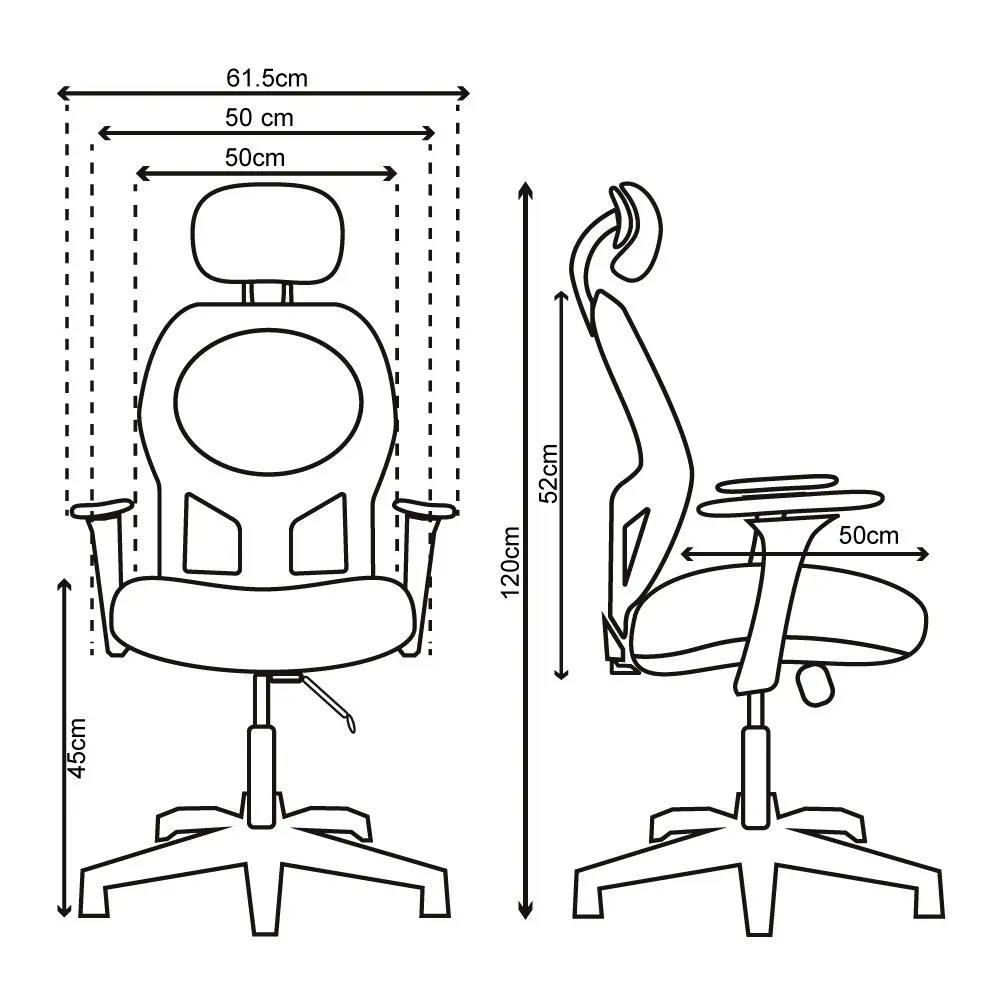 Silla de Escritorio Suecia con Cabecero 5