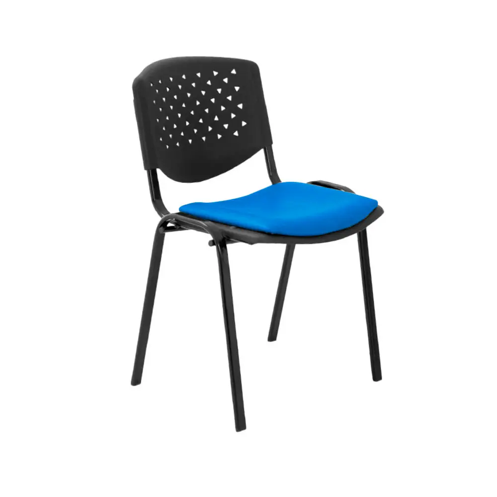 Silla Fija Risma Tapizada - Azul 2