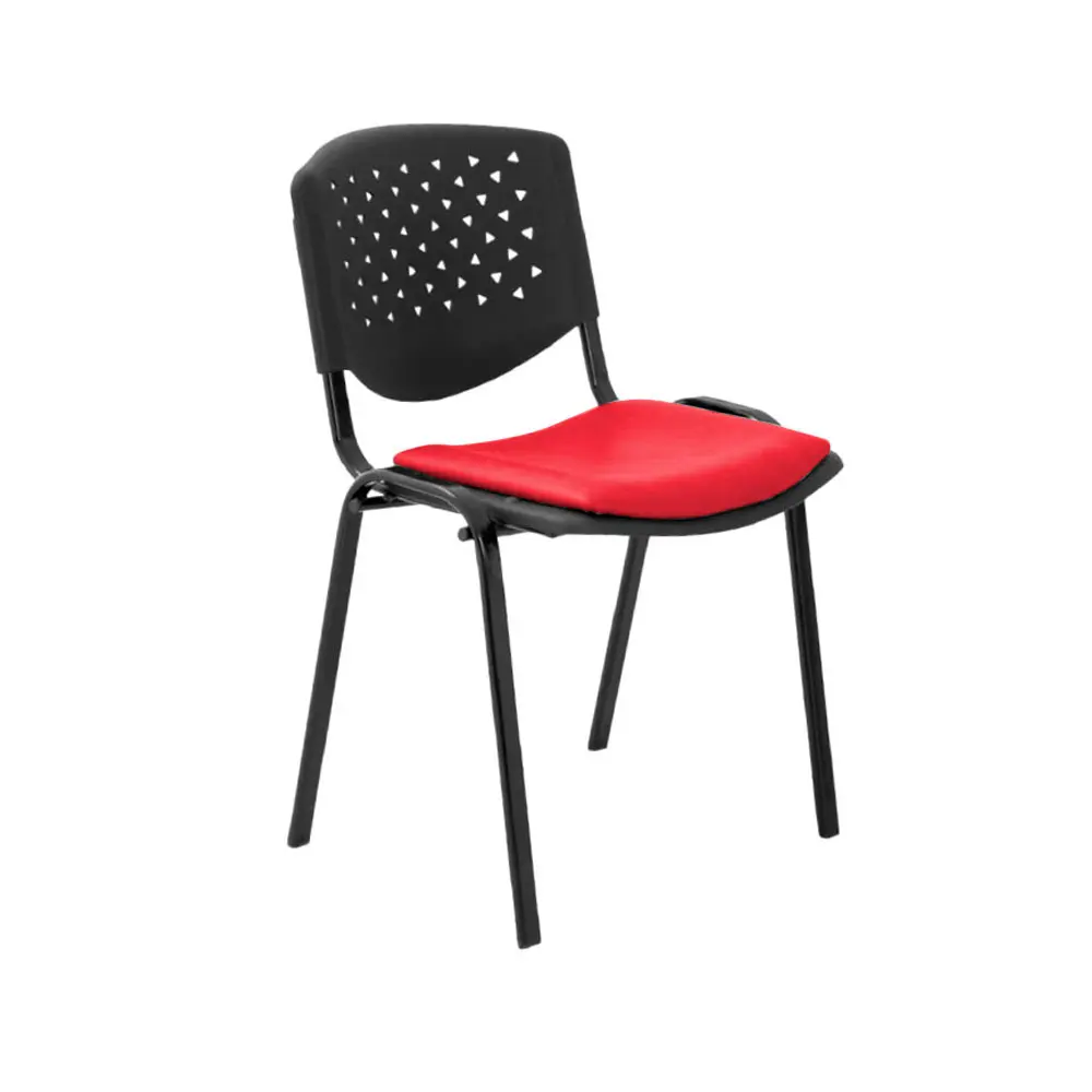 Silla Fija Risma Tapizada - Rojo 1