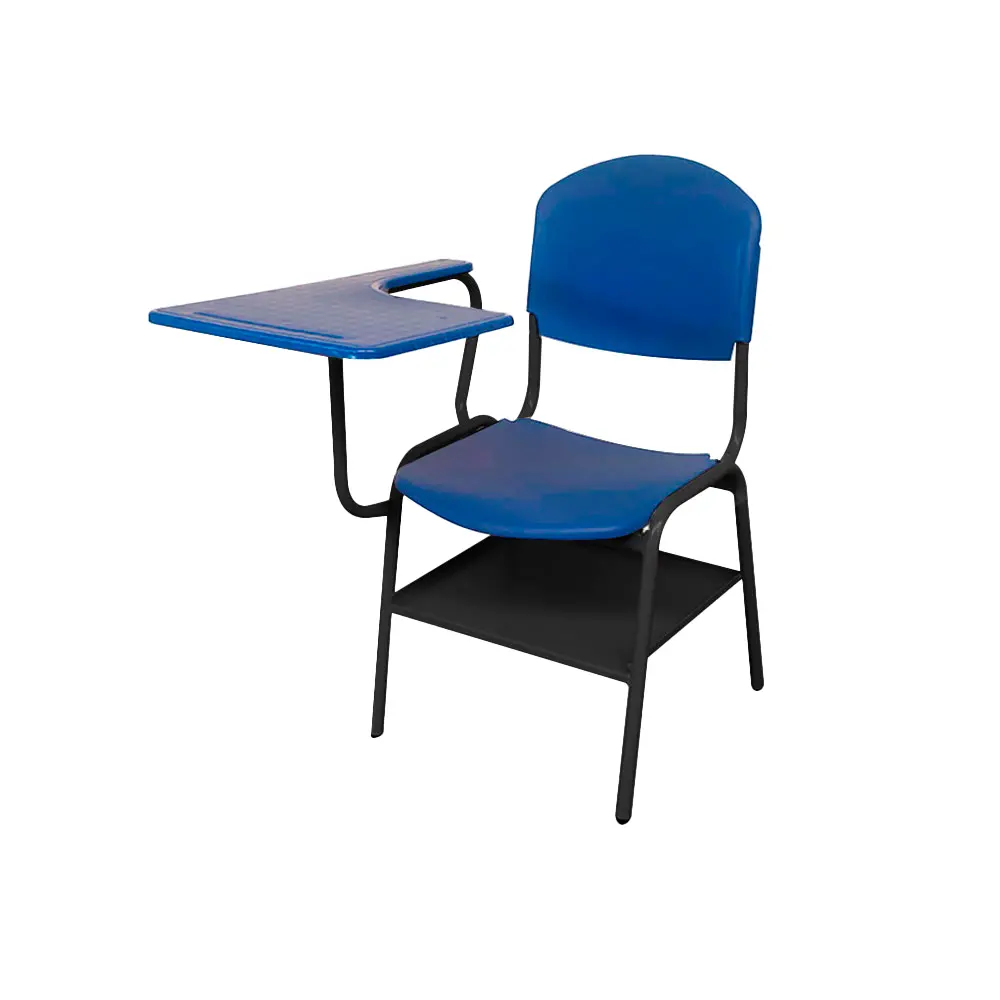 Silla Universitaria Adulto - Negro - Azul 3
