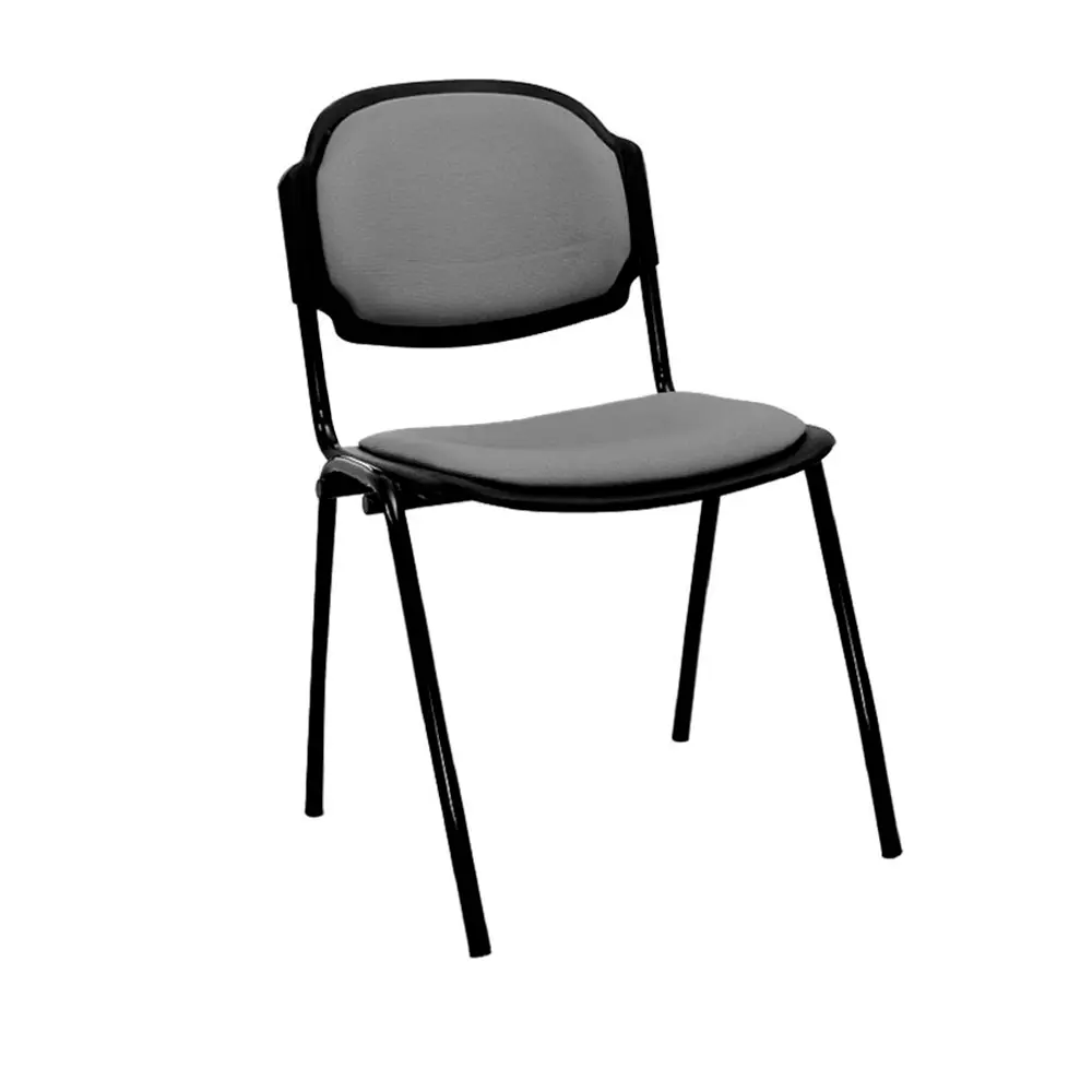 Silla Fija Venus Tapizada - Gris 1